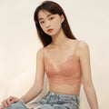 Japanese Comfortable Girl Dot Mesh Lace Wireless Bra
