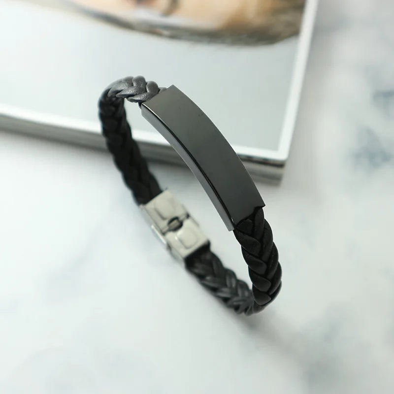 Bangle Stainless Steel Custom Engraved Bracelet