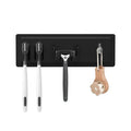 OEM/ODM Silicone Traceless Waterproof Toothbrush and razor Holder with Hook Wall Mounted Bathroom Organizer
