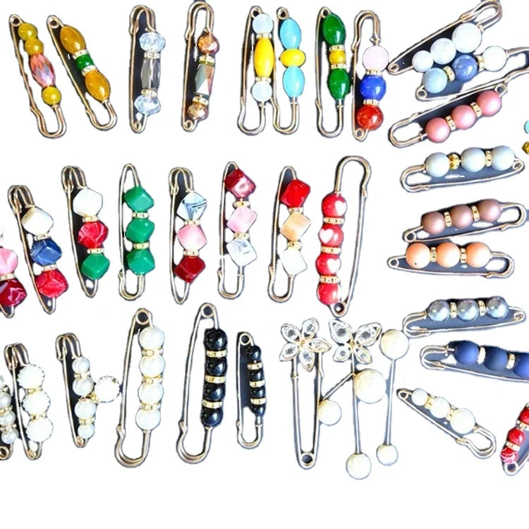Fashion Adjustable Clothing Accessories Waist Pin Clothes Brooch Anti-glare Buckle Pin Skirt Pants Pins