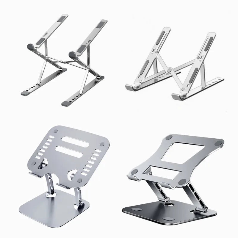 CNC Machining Portable Aluminum Laptop Stand Adjustable Foldable Soporte Para Laptop for Home or Office Use