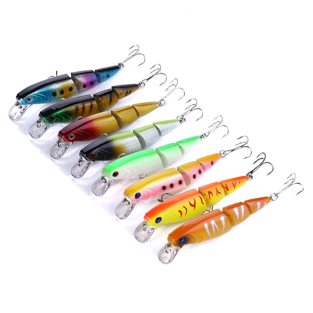 Hengjia  Swimbait 10.5cm 14g Multi Jointed Fishing Lure Lifelike Joint Wobblers Sinking Bass Bait Fishing Tackle