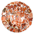 50pcs Hot New Squirrel Series Cartoon Animals Graffiti Stickers Packs for Motorcycle Suitcase Guitar Notebook Wholesale Pvc