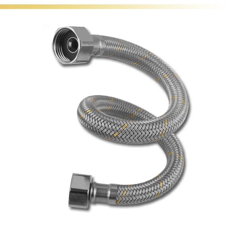 New Product Female Threaded Stainless Steel EPDM Flexible Braided Water Hose for WC Smart Water Heater Connection Tube