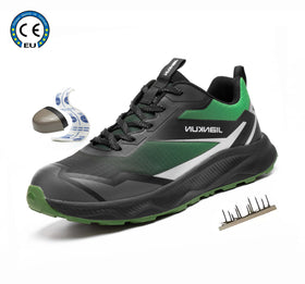 JIANKUN Stock CE S3 ESD Rotating Button Anti-smash Composite Toe Safety Shoes for Men Water Proof Safety Footwear for Industrial