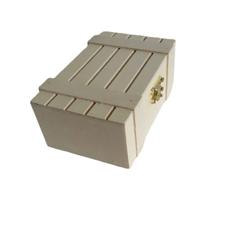 Small Rectangle Natural Plywood Wood Wallet  Box Eco-Friendly Multifunction Wallet Gift Package Box