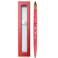 High Quality Kolinsky Hair Nail Brush with Chinese Red Metal Rod & round Tip Crystal Pen