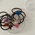 Heart Type Simple Tie Horsetail Band Head Rope Scrunchie Hair Elastic Rubber Bands