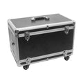 Ningbo Factory Supply Durable Metal Frame and Poly Wood Plate Assembled with Custom Foam Inside Aluminum Carry Case with Wheels