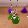 Luxury XIANGCHUANG XCJP487 Unisex Natural Jade Necklace with Pendant Chinese Jewelry's Nephrite Jade Lucky Bag