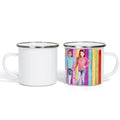 Customized 8.7*8 cm Sublimation Enamel Mug New Trending Back to School Gift Customizable Blank for Students