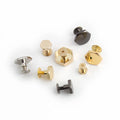 Nolvo World Feet Screw Metal Studs Copper Rivet Round Shape Nails Screw Bag Bottom for Belt Handbag Hardware Parts