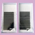 Private Labels Two Tips 2024 New Products Soft 0.10 0.15 0.20mm Matte Black Ellipse Flat Lashes