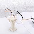 Jiuling Eyewear Prescription Optical Lens Eyewear Fashion Round Metal Frame Glasses Anti Blue Light Eyeglasses for Student