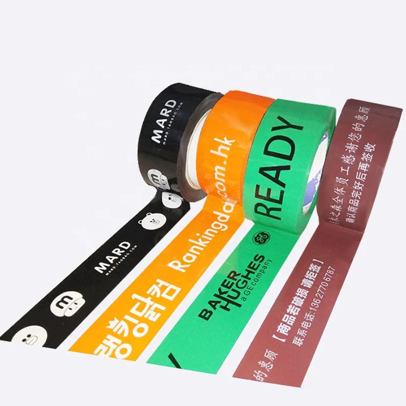 Custom 8 Color Logo Printed on Adhesive BOPP Shipping Packaging Adhesive Ribbon Package Tape for Packaging