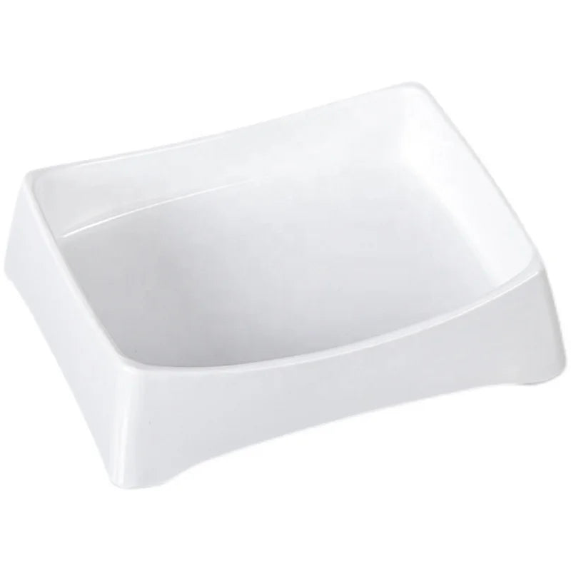Modern Dinnerware Dishwasher Safe Food Gradefor Home and Hot-pot Restaurant Used White Rectangle Melamine Plate