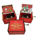 Popular Wooden Music Box Red Color Merry Christmas Music Box
