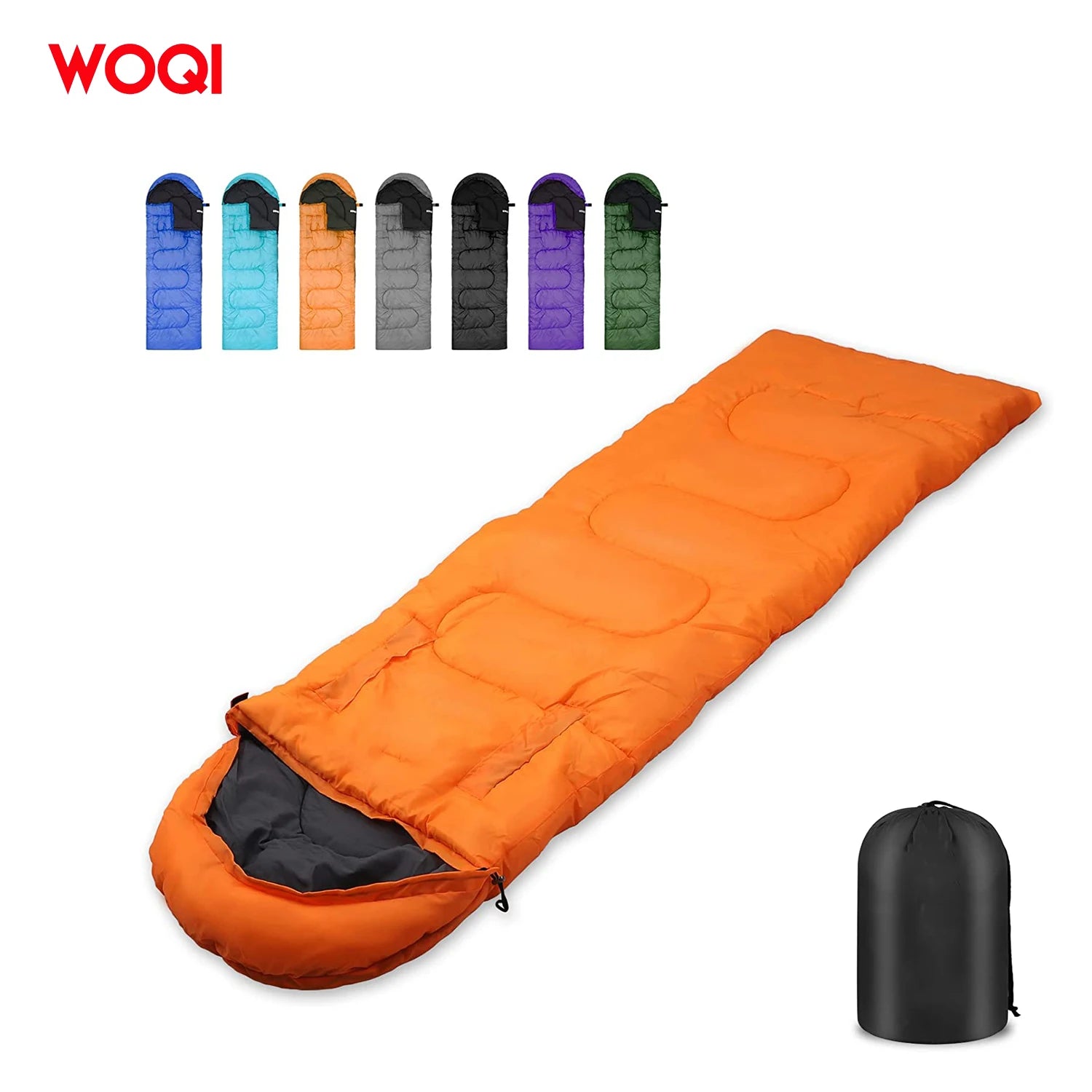 WOQI Adult Outdoor Sleeping Bag Camping Camping Opening Reachable