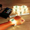 Custom Flashing Remote Led Bracelet Control  Led Light Wristband Dmx Radio Controlled Party Supplies