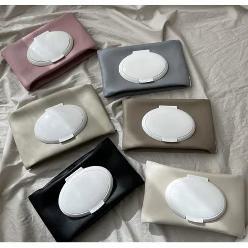 Reusable Wet Wipe Pouch Bags Wet Wipe Holder Container Refillable Travel Wet Wipes Dispenser Cases