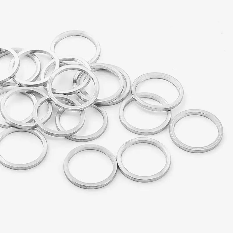MUQZI Double Change Single Bicycle Crankset Screw Washer 1mm 2mm Aluminum Bike Chain Ring Bolt Spacer