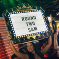 Customized 3 Sets Letters Happy Birthday LED Marquee Message Sign Board VIP Service Champagne Bottle Presenter Neon Glorifier
