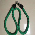 Green Customizable Rubber Bungee Cord Strong Elasticity Wear-resistant for Yoga Bungee Jumping Trampoline (Thick Steel Hooks 8mm