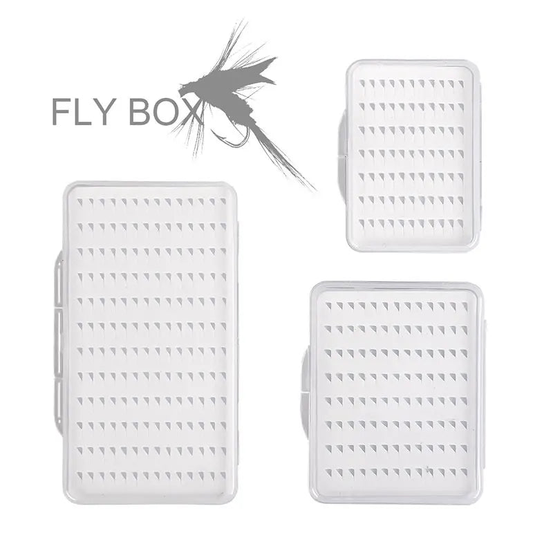 ORJD Wholesale S M L Size Plastic Waterproof Pesca Tackle Lure Packaging Storage Fly Fishing Hook Box