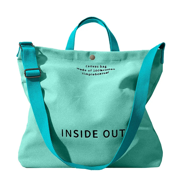 New Fashion Promotional Eco Friendly Reusable Organic Canvas Shopping Women's Tote Bags