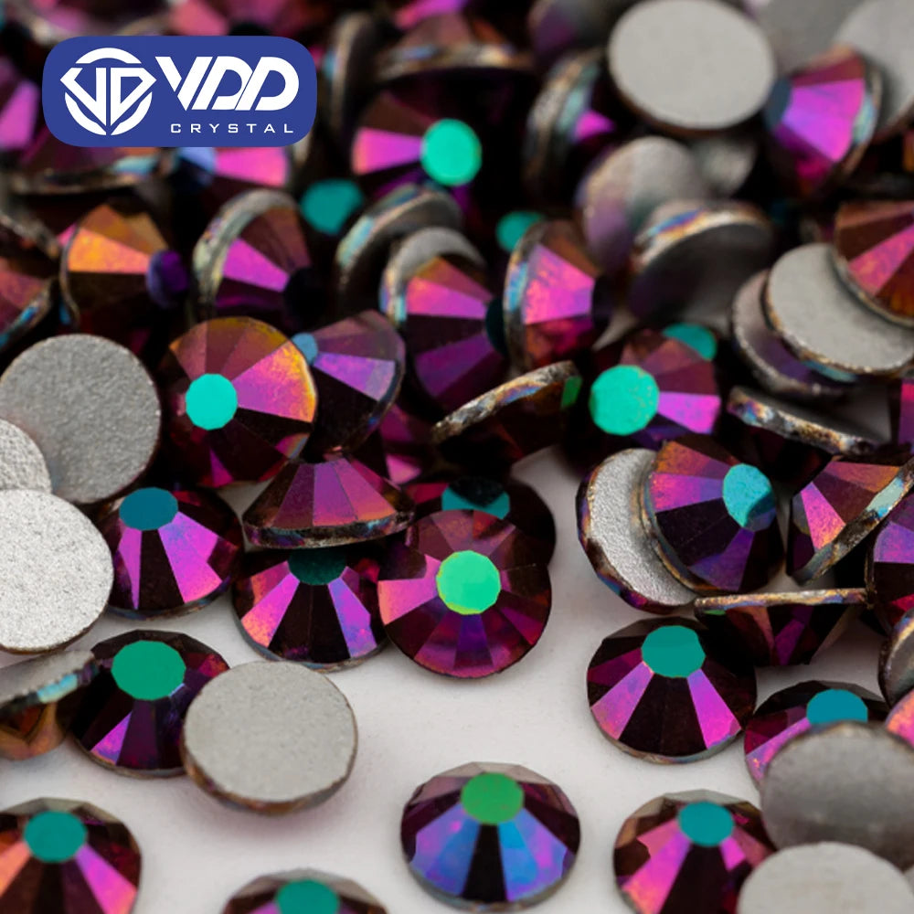 VDD 070 Magic Rose SS4-SS30 Glass Rhinestones Crystal Non Hotfix Flatback Strass Glitter Stones for DIY Nail Art Decorations