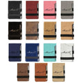 Custom Blank Laserable Leatherette Notepad With Logo Office Promotion Gift Personalized Portable Mini Pocket Notebook