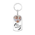 Innovative Diy Blank Double-Sided Sublimation Metal Keychains Digital Photo Frame Keychain for Father Day Mother Day