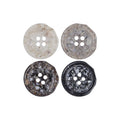 Autumn Winter Simple Irregular Four-eyes Resin Button for Trousers Denim Jacket Suit Shirt Cardigan Sewing on Garment Buttons