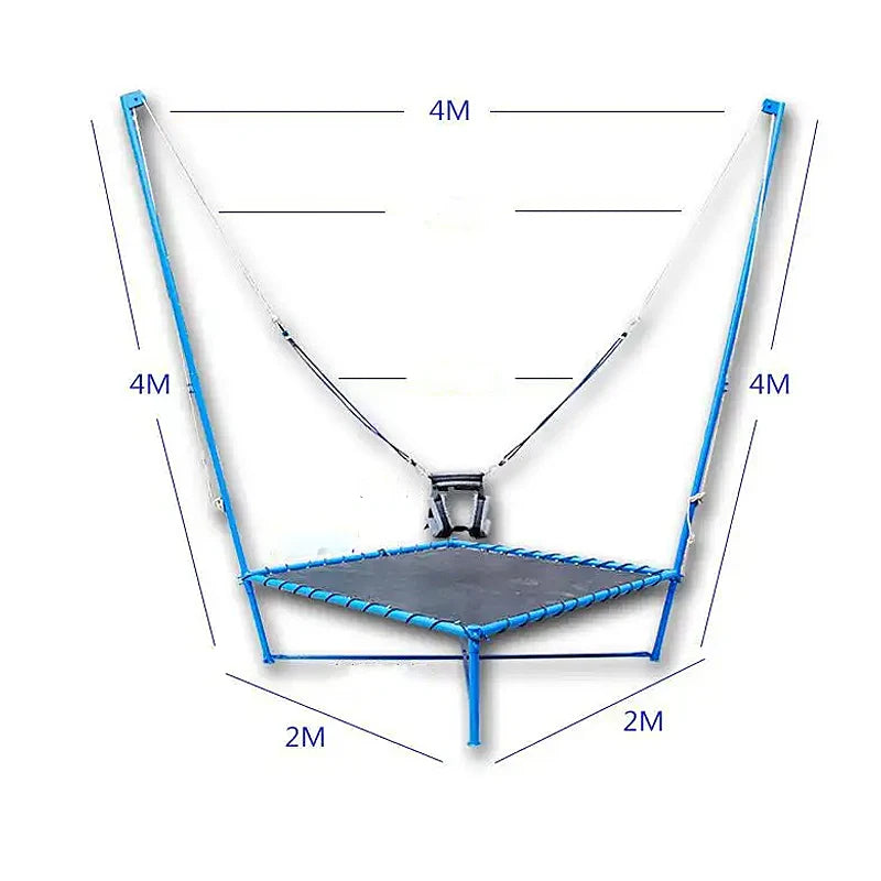 Kids Single Cord Bungee Trampoline for Sale Indoor Hand Pull Bungee Jumping