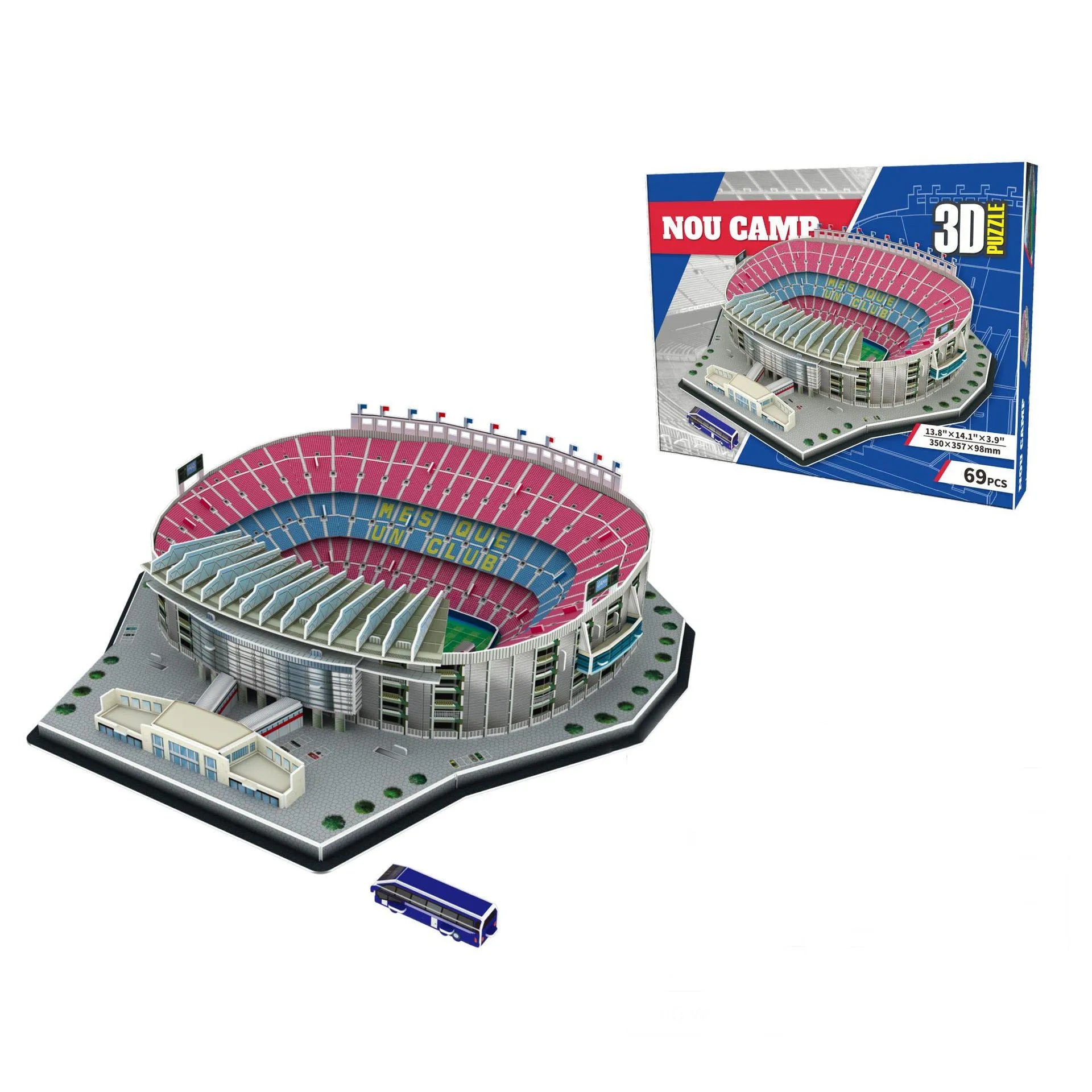Various Design Famous Building Model Toy Kids&Adults Exciting Football Stadium EPS 3D Puzzle Building