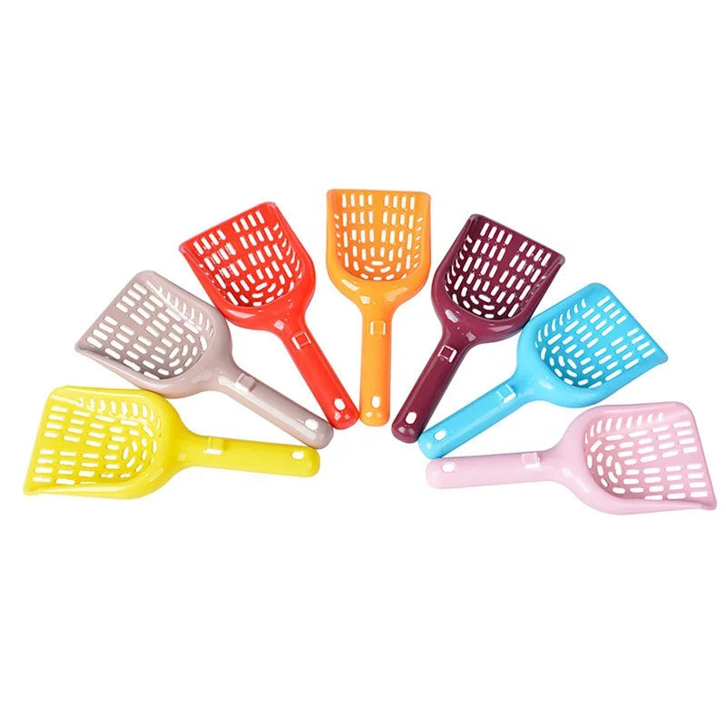 Wholesale Multicolor Pet Cat Cleaning Supplies Plastic Cat Litter Shovel