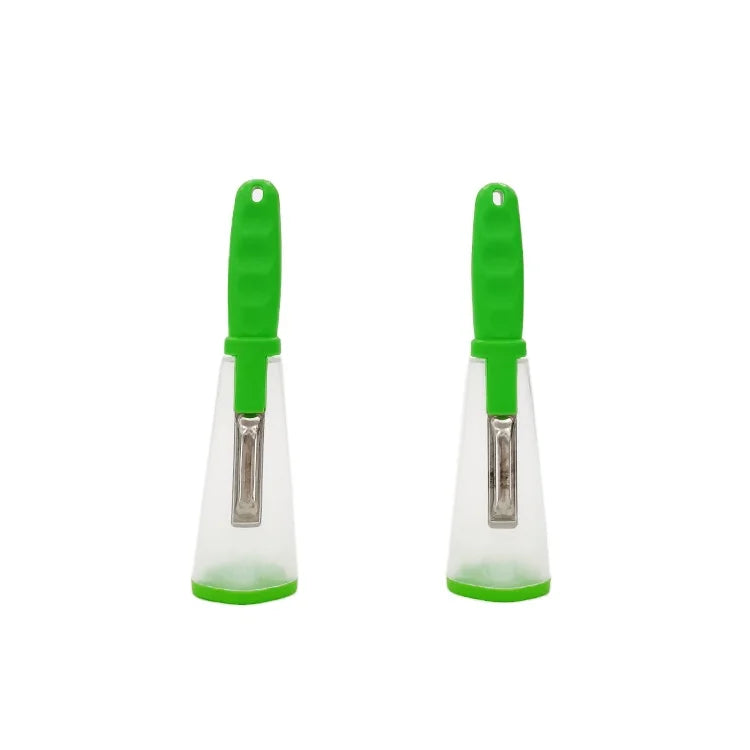 Household Paring Knife Multi-functional Peeler with Storage Cylinder Peel apple Supplies Storage Scraper Knife Tool