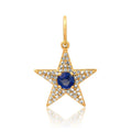 Milskye love 925 Silver Jewelry Fine Fashion for Women 18K Gold Stunning Gemstone Star Charm Pendant Necklace