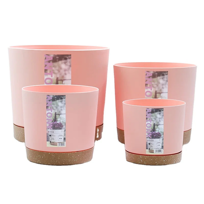 Nordic Contracted Eco-Friendly Plastic Balcony Green Radish Flower Rich Tree Turtle Back Hydrangea Large Garden Home Flowerpot