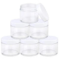 Plastic Storage Pink/Black/Transparent 1oz Cosmetic Cream Jar Airless Pump Plastic Cosmetic Jars with Lids 4oz