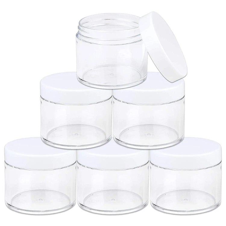 Plastic Storage Pink/Black/Transparent 1oz Cosmetic Cream Jar Airless Pump Plastic Cosmetic Jars with Lids 4oz