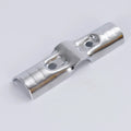 H-4 Chrome Plating SPCC Wire Rod Connector Pipe Fitting in 2.3mm Thickness for OD 28mm Lean Tube Warehouse Rack