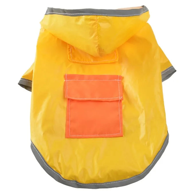 Cute Stocked Printed Pet Dog Raincoats Waterproof