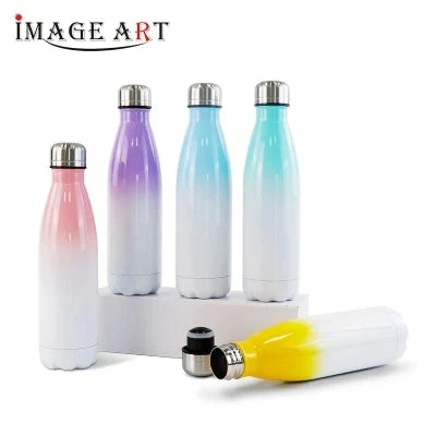 500ml Double Wall Colofulful Thermos Vacuum Flask Stainless Steel Bottle for Sublimation Printing