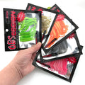 Wholesale 1.1g 8cm 10Pcs/bag Soft Plastic Fishing Bait Round Tail Softworm Fishing Lure Accessories 6 Colors