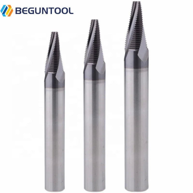Medical Bone Plate 20 Degrees Taper Thread Mill Tungsten Steel Thread Milling Cutter Titanium Alloy