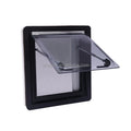QIYUE Aluminum Frame Extrapolation Window Push-out Camper Van Caravan Awning Window 450x500mm