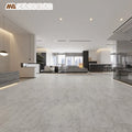 Interior Anti-Slip Waterproof Plastic Pvc Vinyl Grey Marble Look Click Lock Flooring Piso SPC for Commercial Office Building