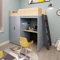 Child Bed With Wardrobe Desk for Kids Bedroom Furniture
