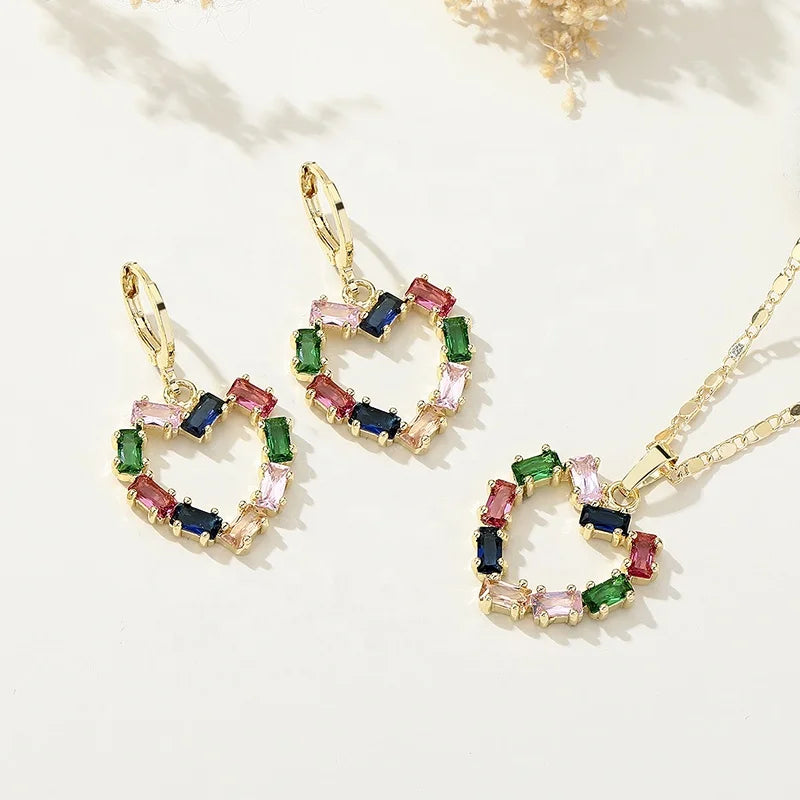 Joyeria Hot Sale 18K Gold Plated Nice Indian Bridal and Jodha Akbar Fashion Jewelry Set HD Jewelry for Women Gold Filled Sets